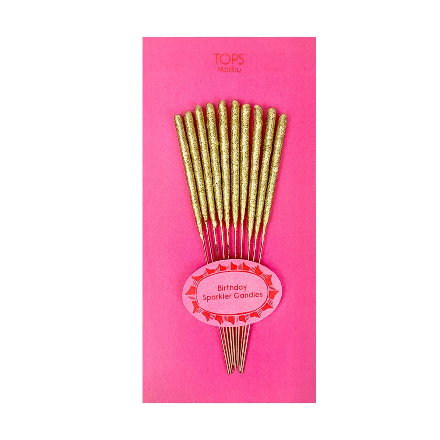 Gold Sparkler Candles - Birthday - Set of 10