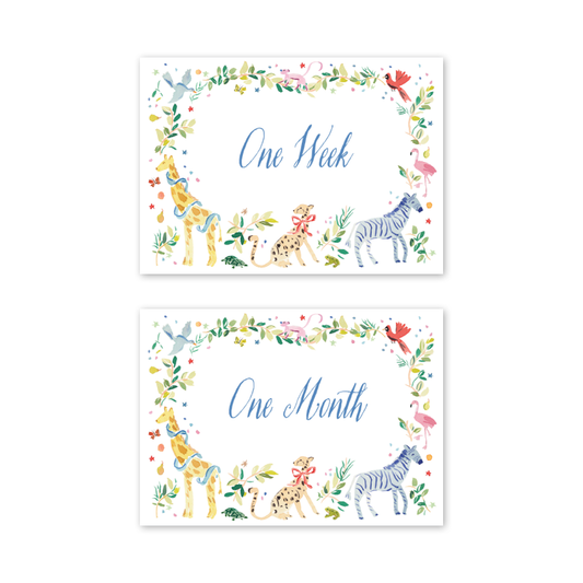 Animal Fete Milestone Cards