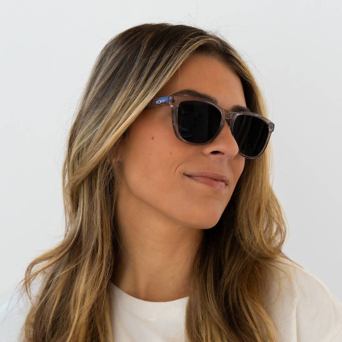 LINCOLN CRYSTAL SMOKE Polarized Active Square Sunglasses
