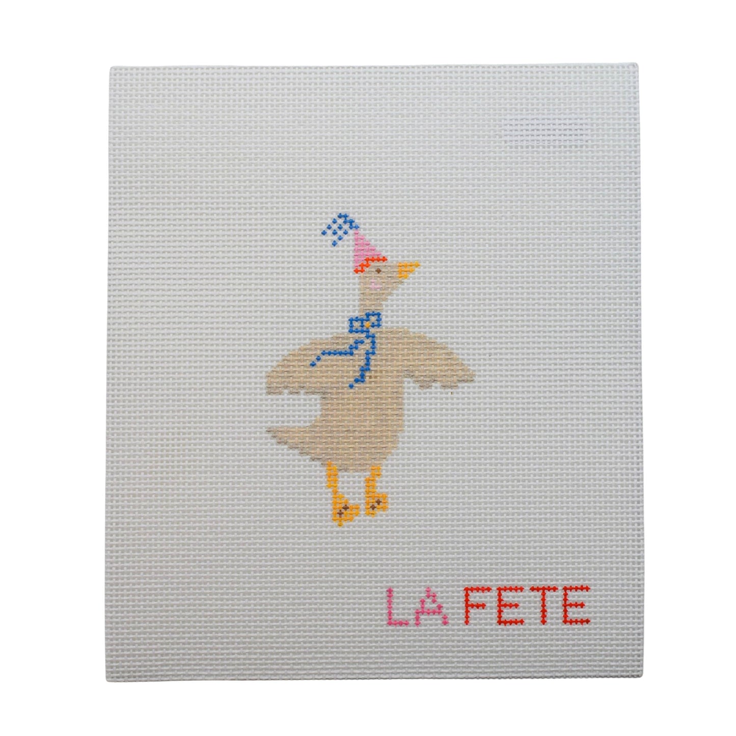 Party Animals - Goose Needlepoint Canvas Hand Painted Needlepoint Canvas