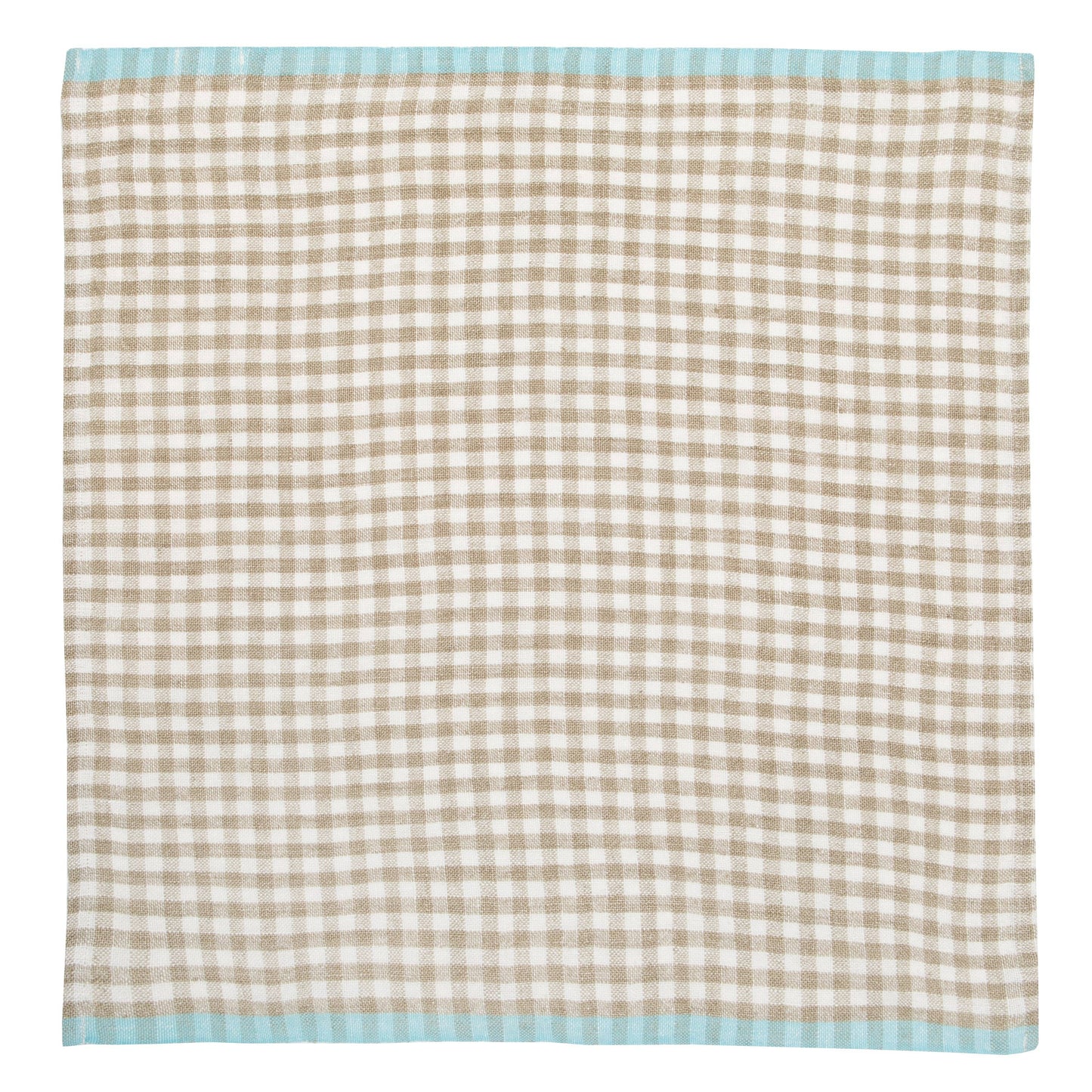 Natural & Aqua Kitchen Towel