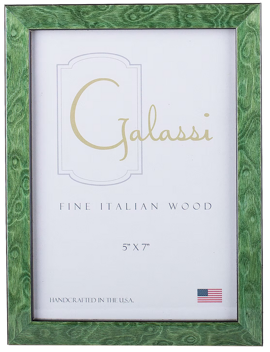 5x7 Green Burl Picture Frame