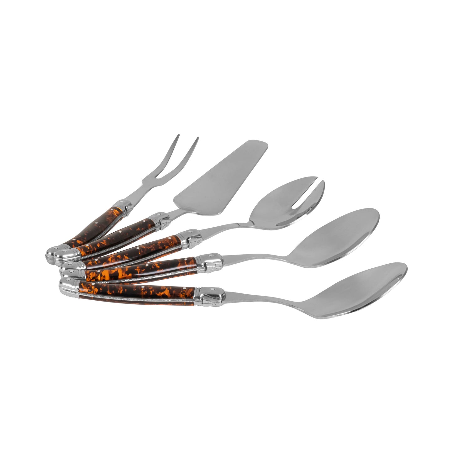 5-Piece Tortoise Shell Hostess Set