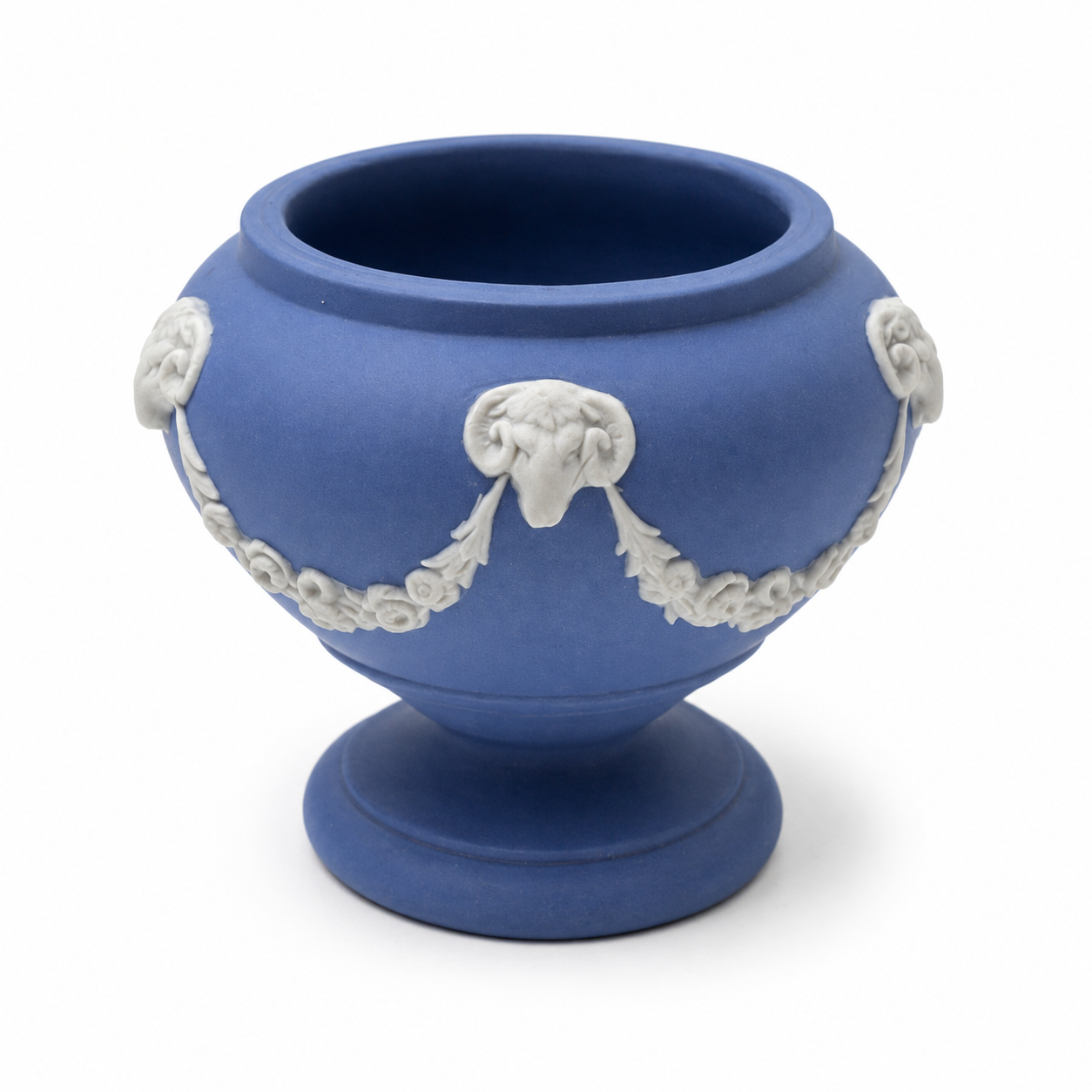 1967 Wedgwood Blue Jasperware Small Urn