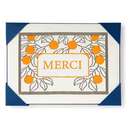 Merci Oranges  | Notelet Card (5-Pack)
