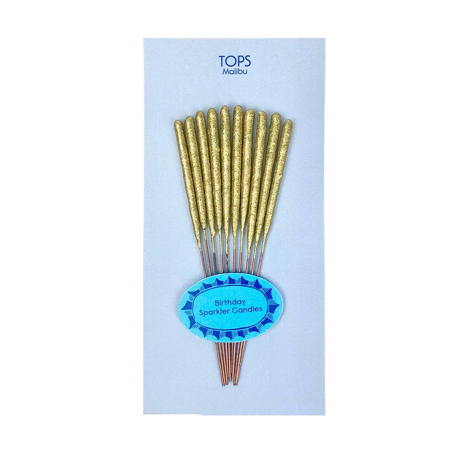 Gold Sparkler Candles - Birthday - Set of 10