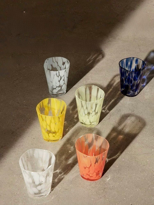 Monochrome Spot Drinking Glass Cups