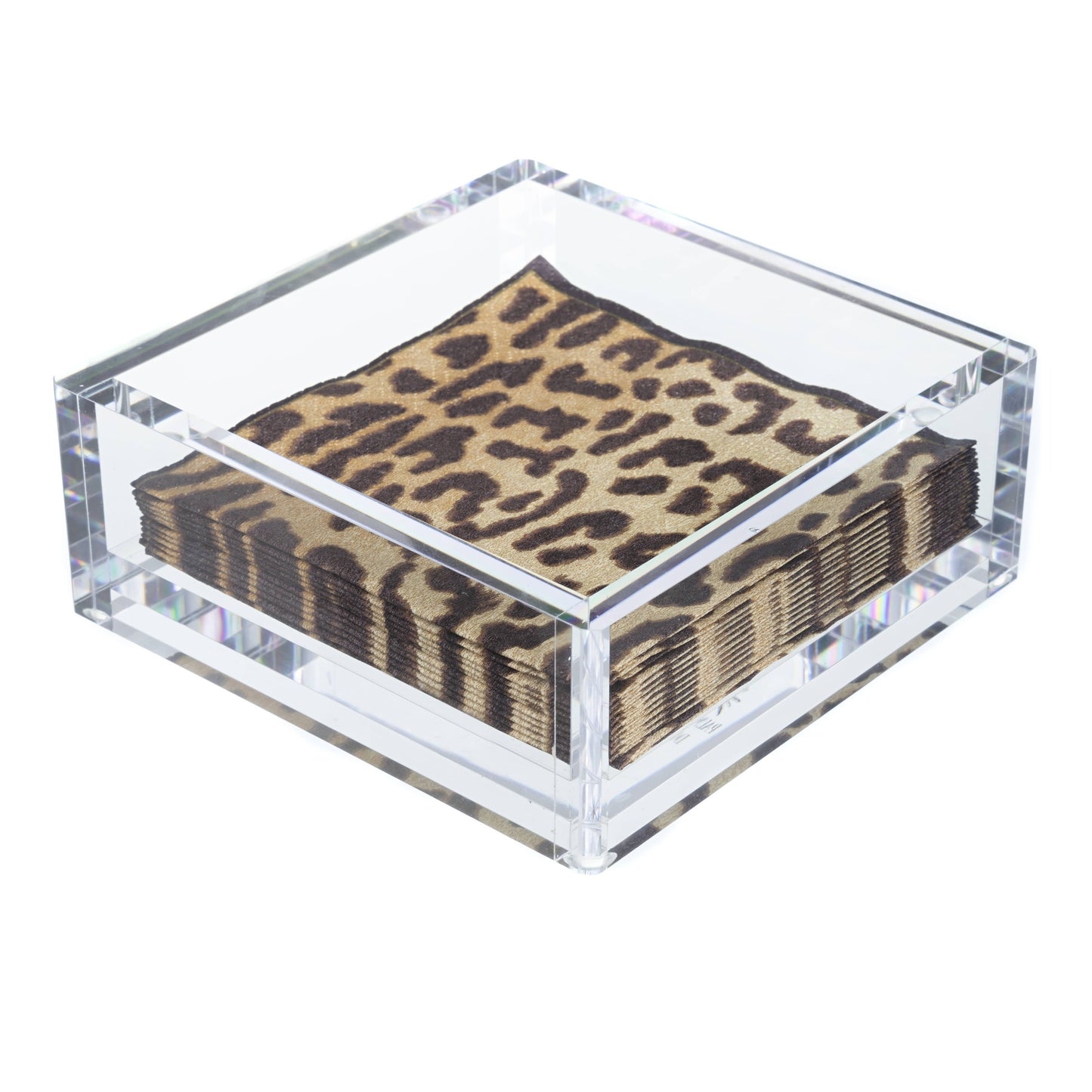 Acrylic Beverage Cocktail Napkin Holder