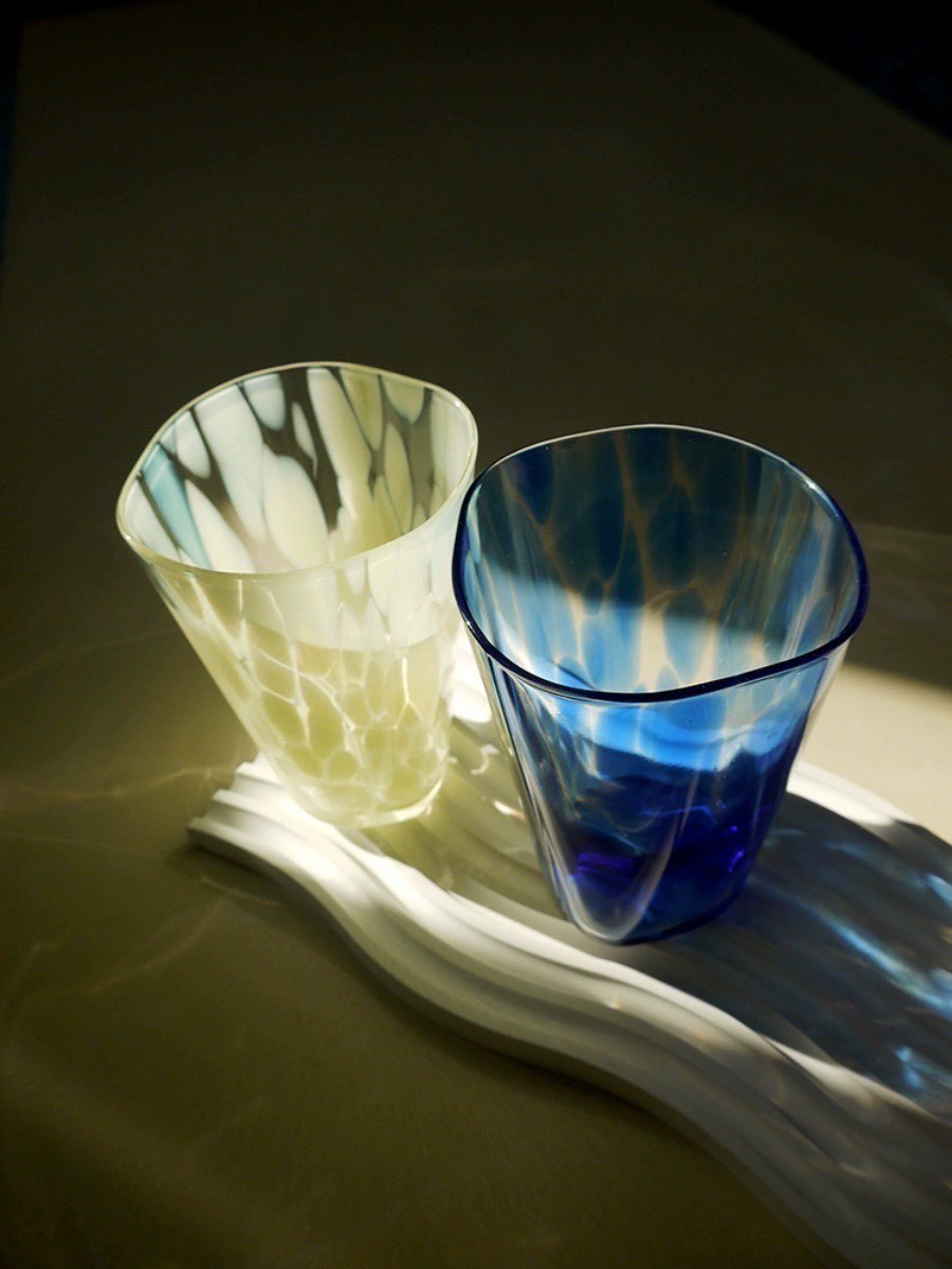 Monochrome Spot Drinking Glass Cups