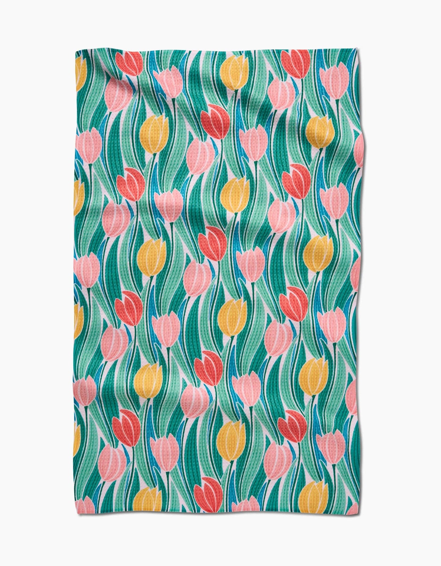 Geometry - Tranquil Tulips Tea Towel