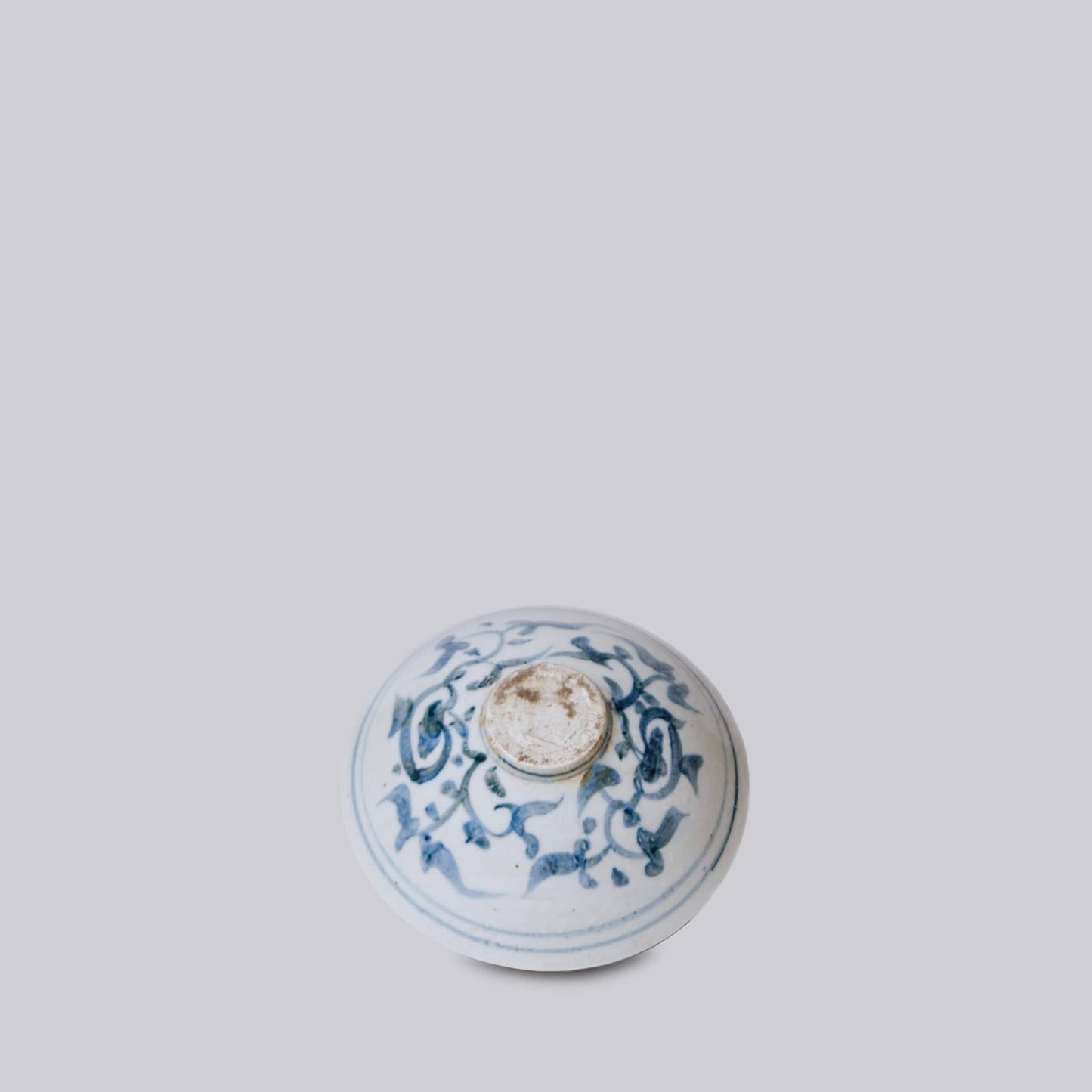 Small Blue and White Porcelain Lotus Conical Bowl
