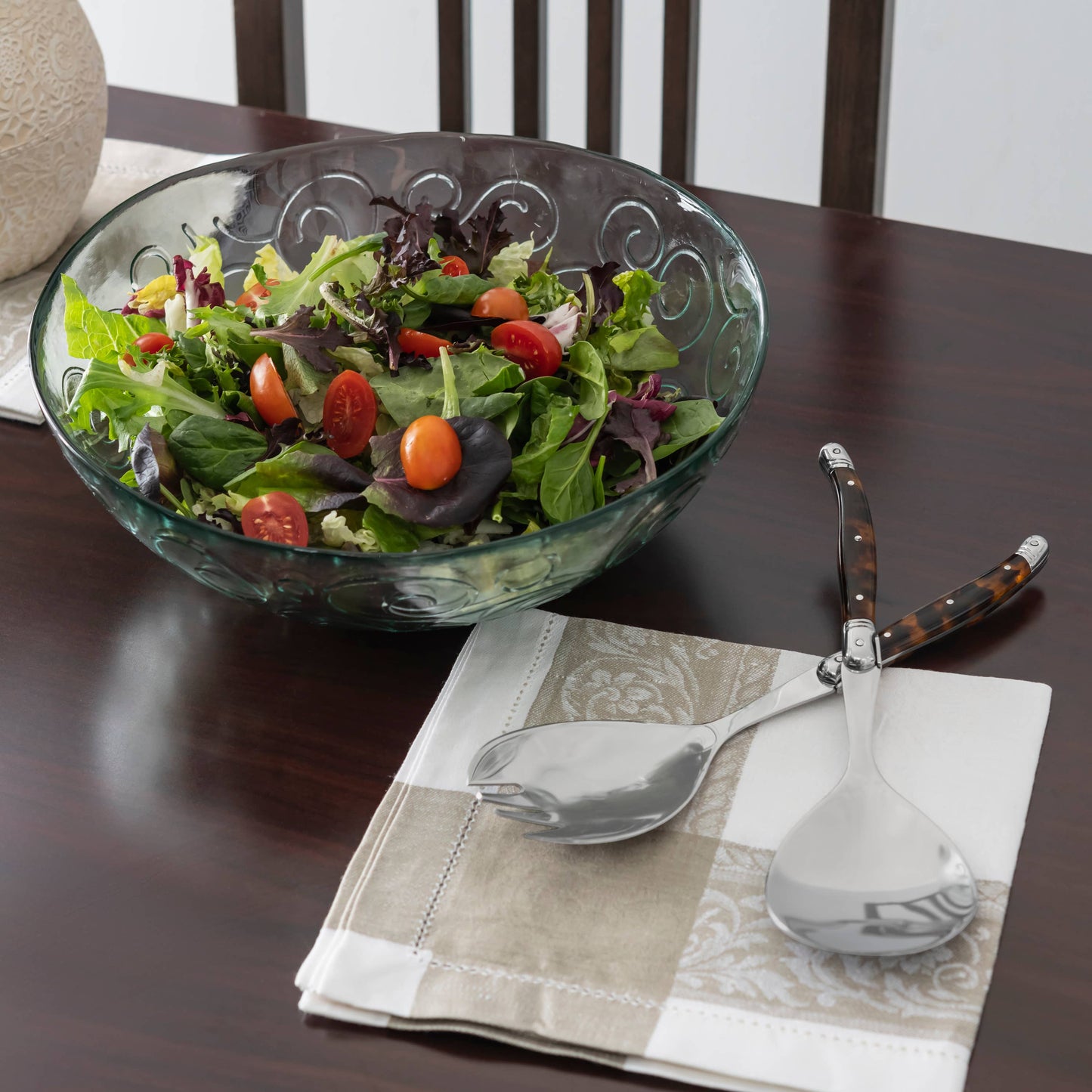 Tortoise Shell Salad Servers