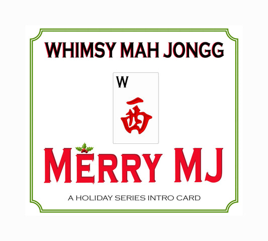 Merry MJ Christmas Mahjong Card