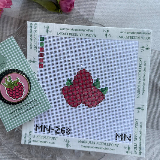Raspberry Mini Needlepoint Canvas