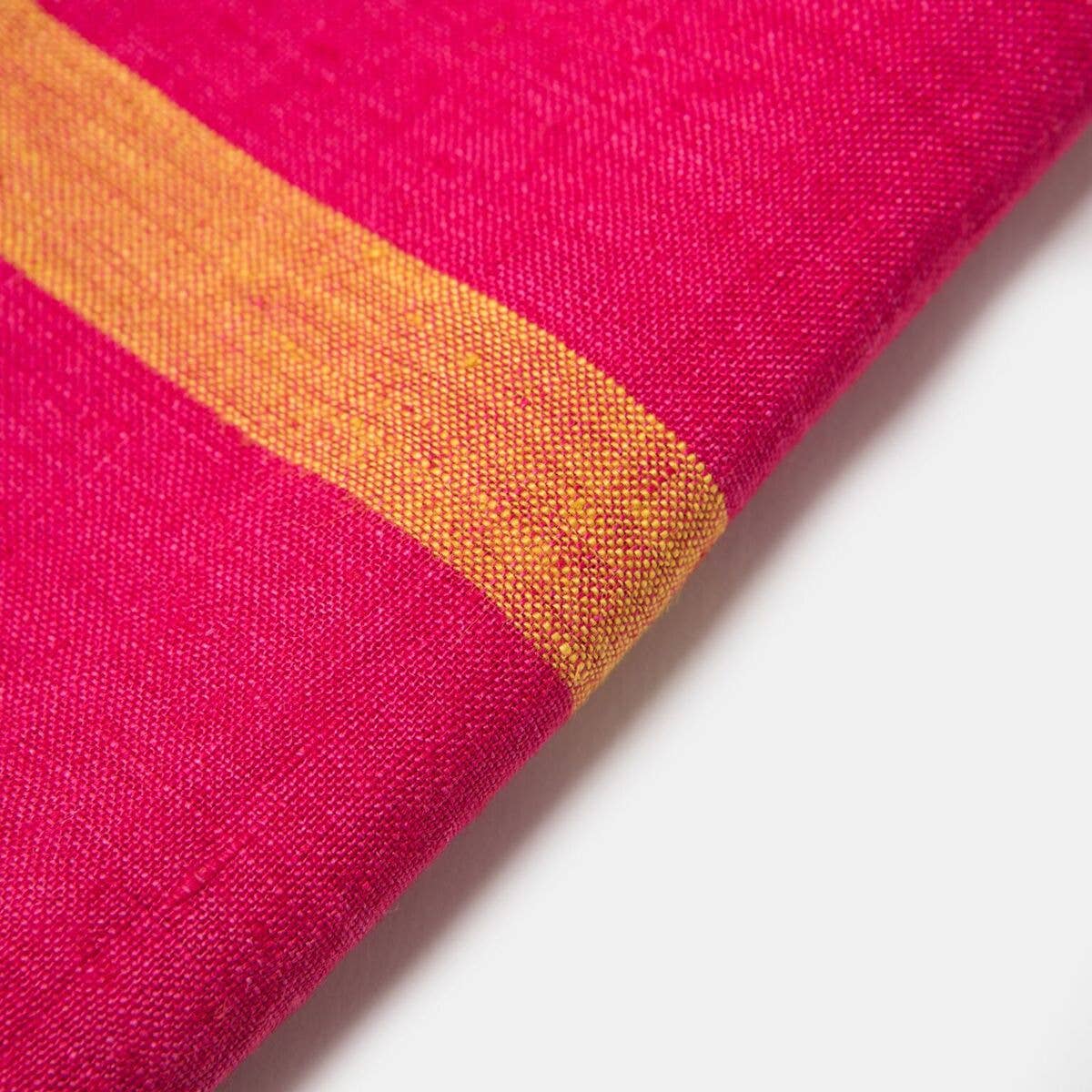 Linen Towel Pink & Lime