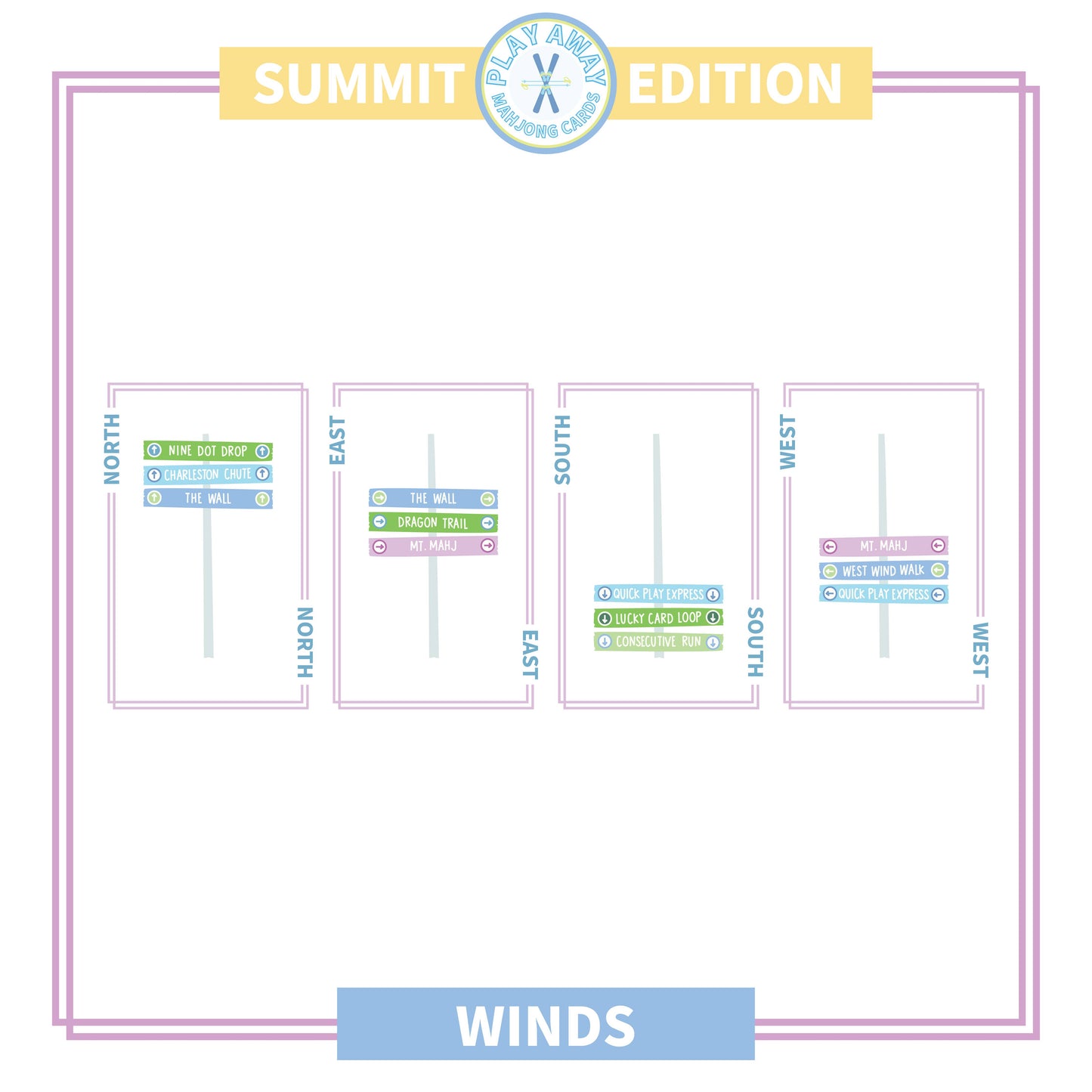 Summit Mountain Mahjong Card Deck