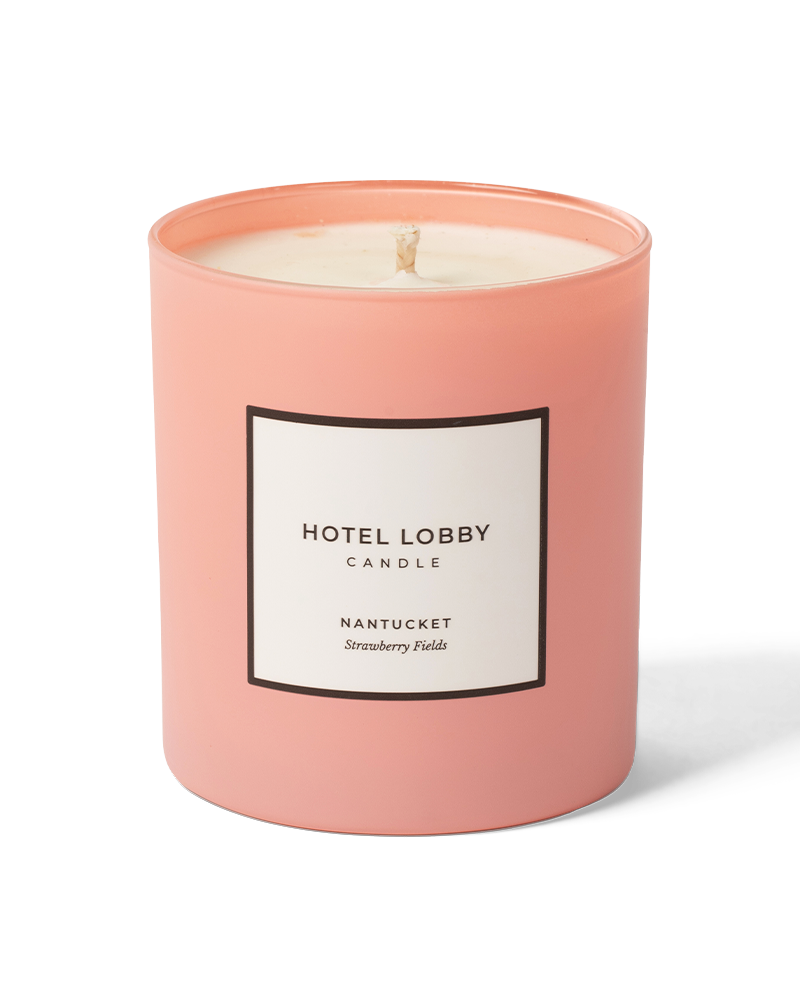 Hotel Lobby Candle - Nantucket Strawberry Fields - Luxury Soy Candle - 9.75 oz