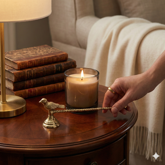 Gold Bird Candle Snuffer