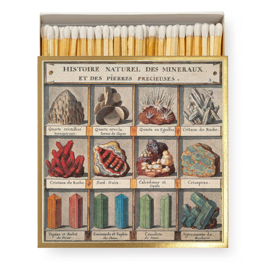 Natural History Museum Minerals  | Square Safety Matches