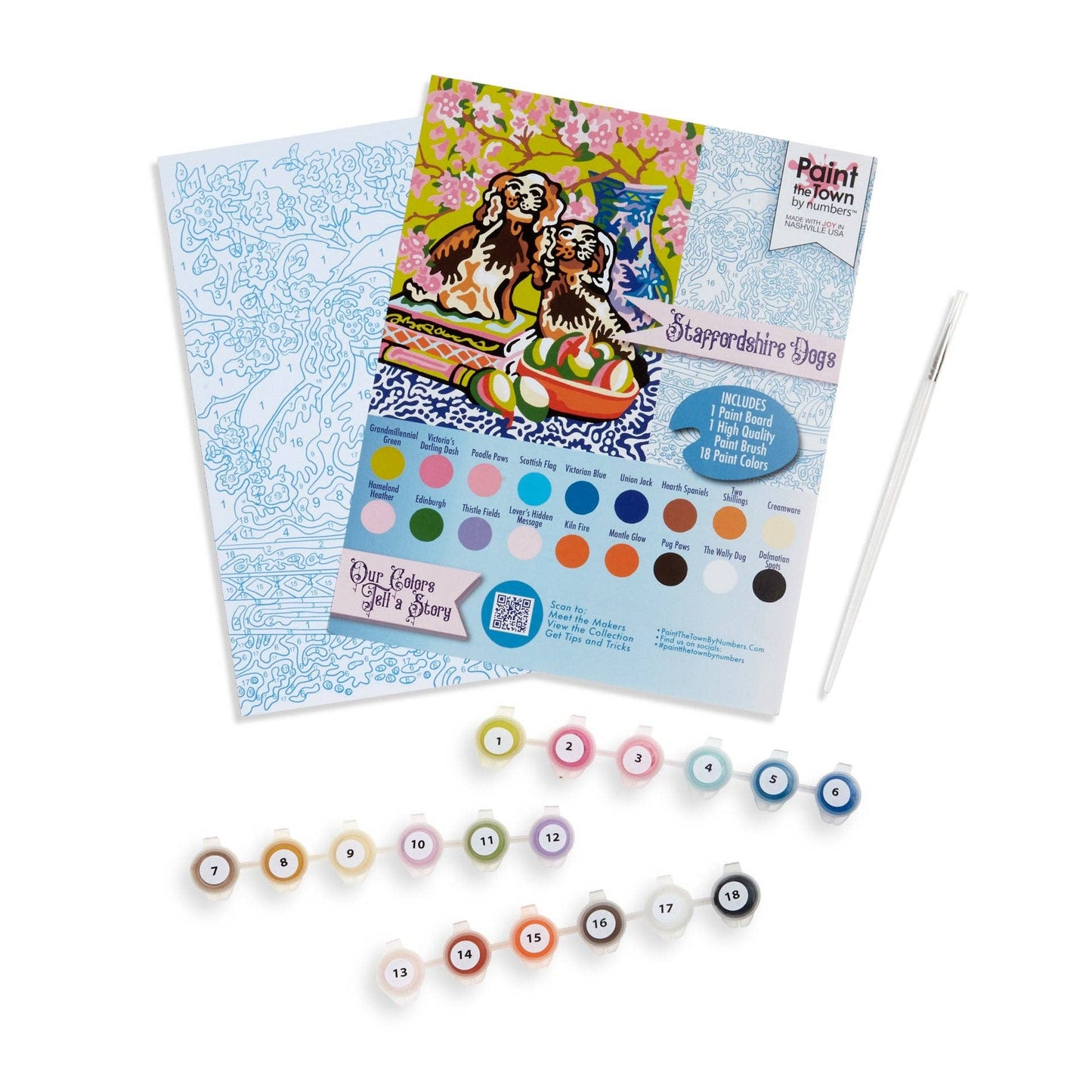 Staffordshire Dog Paint by Number Kit