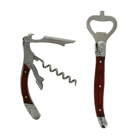 Bottle Opener Bar Set with Pakkawood Handles