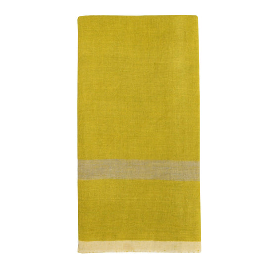 Lime & Grey Linen Kitchen Towels