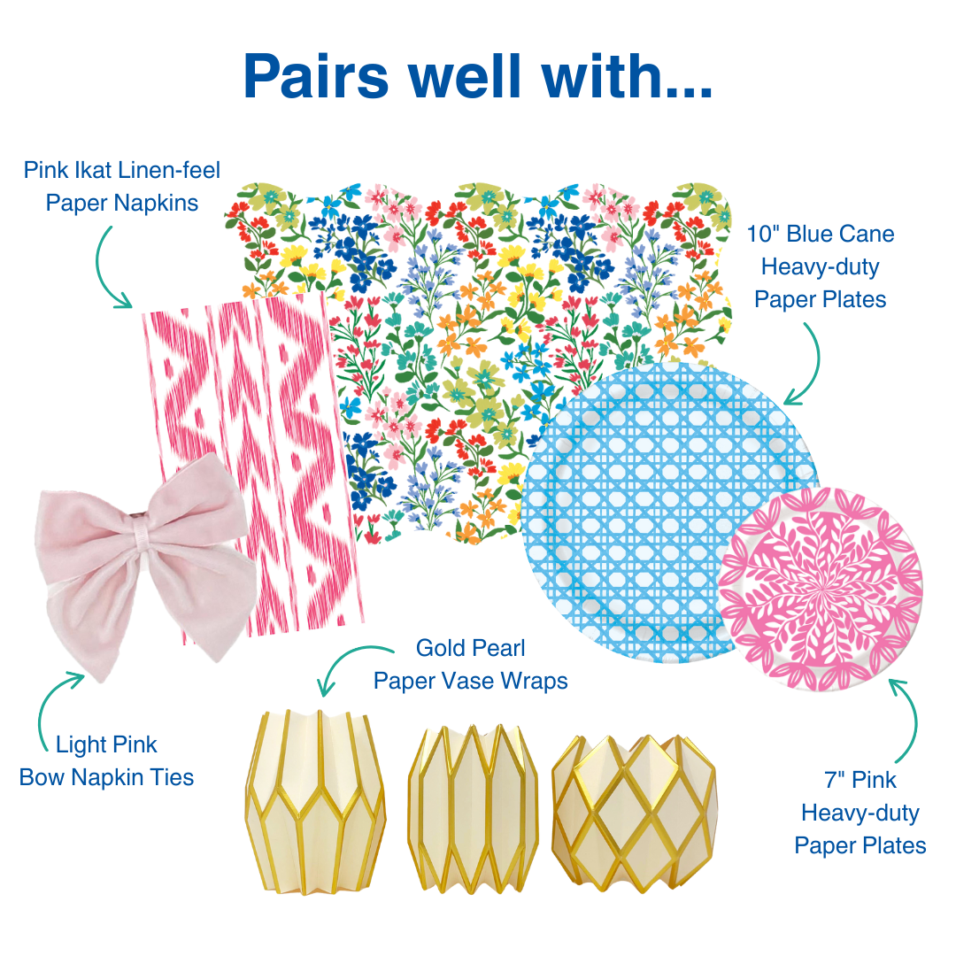 Blue Cane Heavy-Duty Paper Plates (7" and 10") | Set of 8