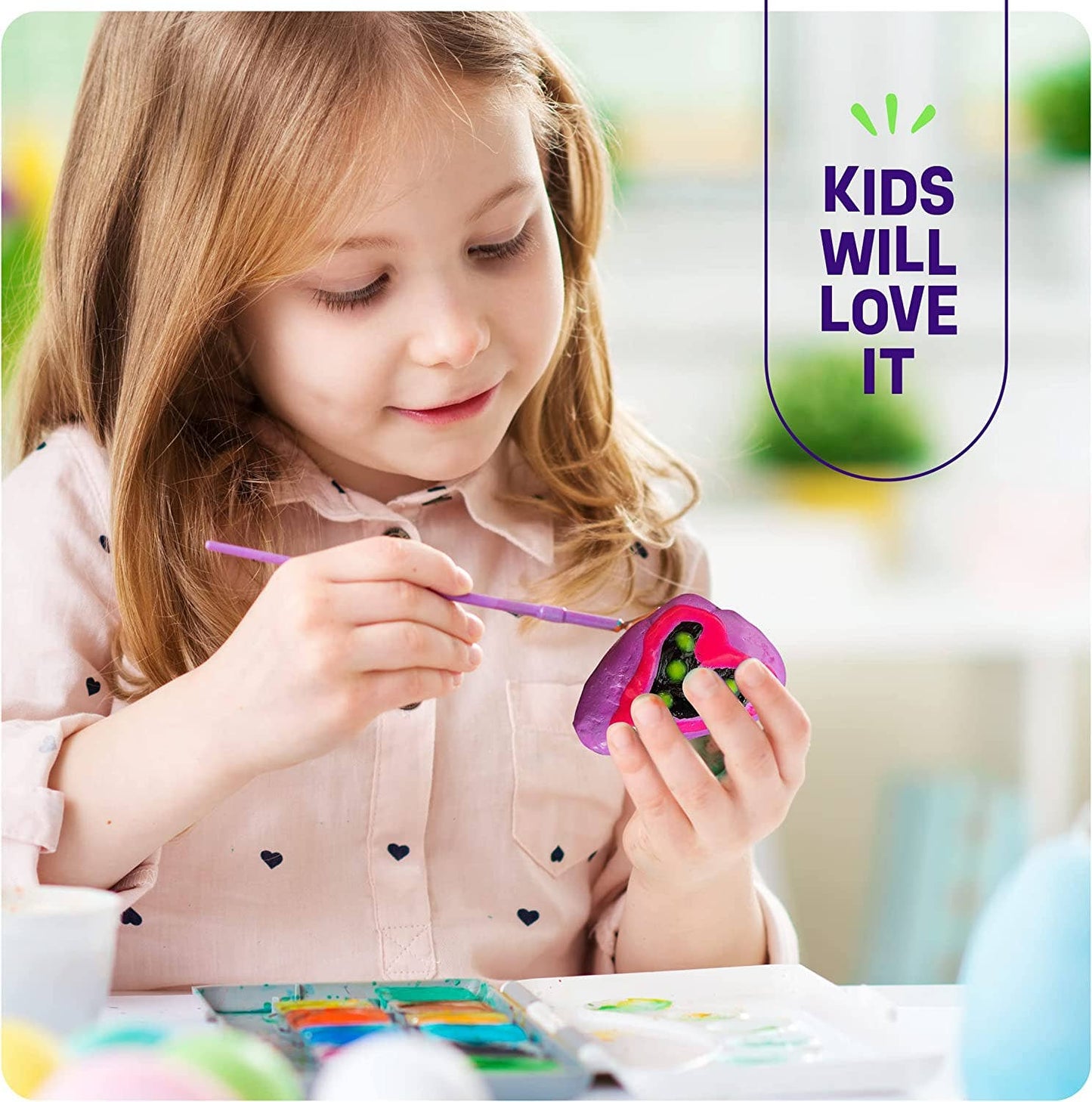 Kids Rock Painting Kit - Glow in The Dark
