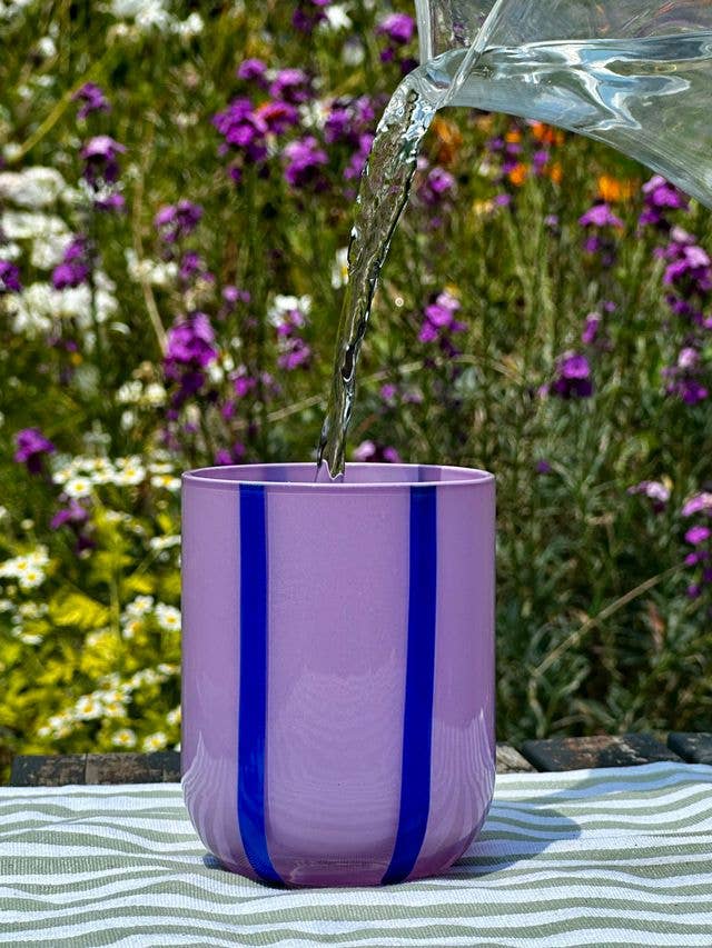 Lilac & Navy Cup