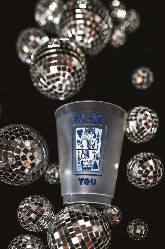 Lucky You King Of Hearts Frosted Cups