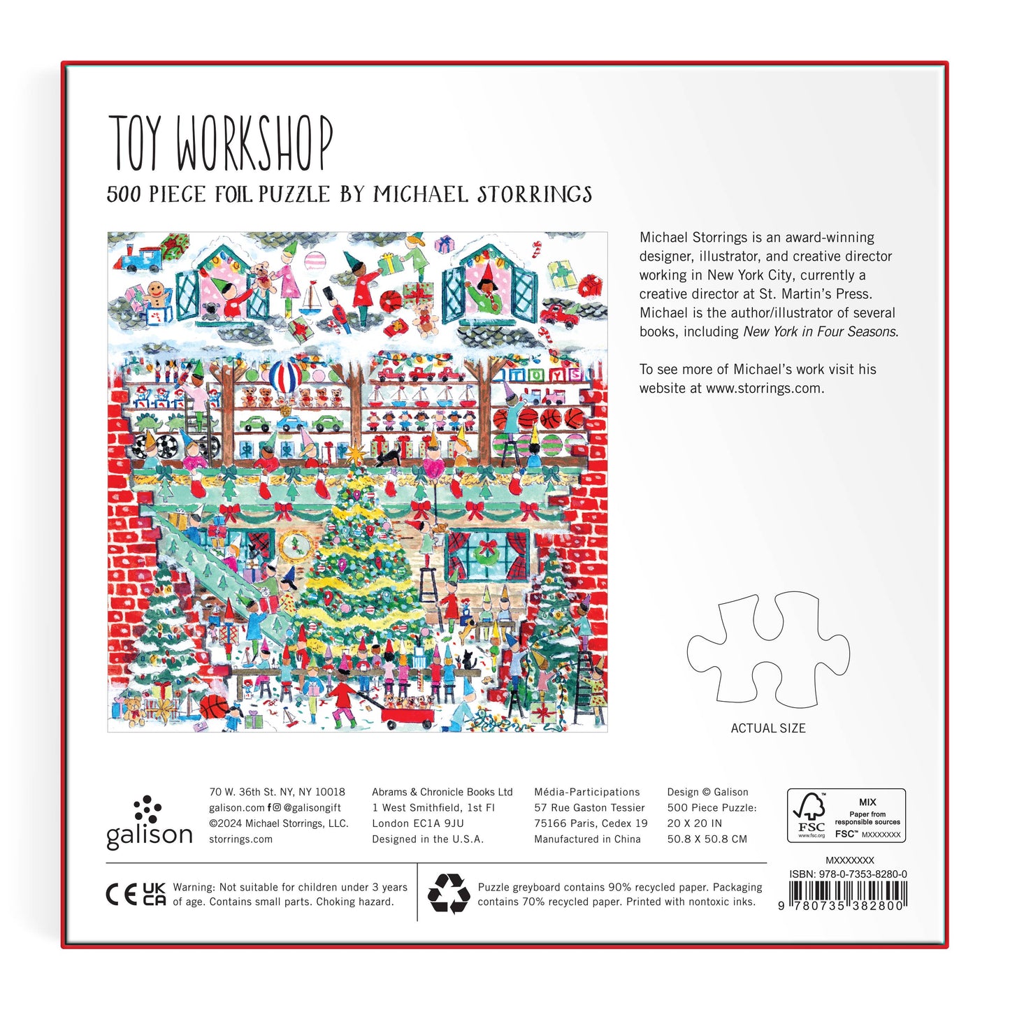 Michael Storrings Toy Workshop 500 Piece Foil Puzzle