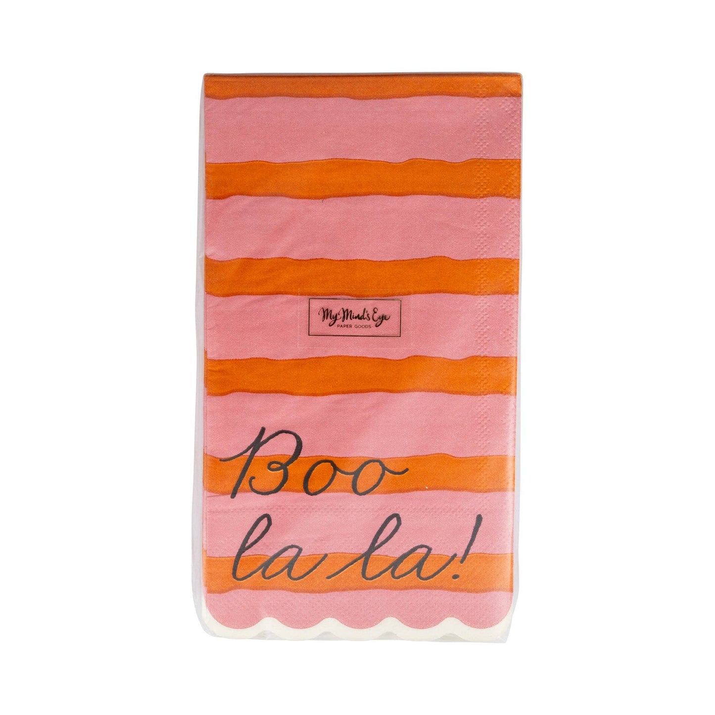 Boo La La Dinner Napkin (Pink & Orange)