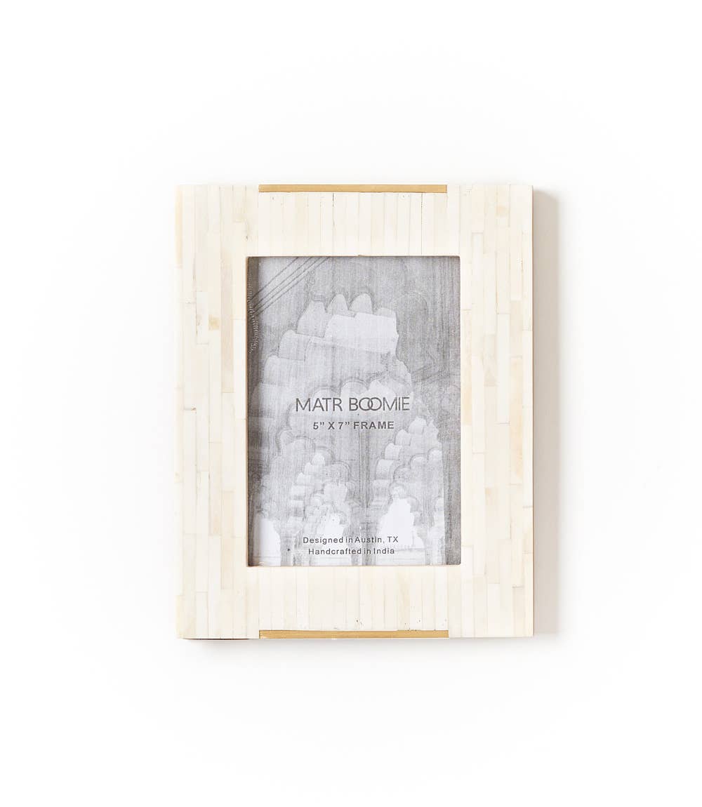 Carved Bone 5x7 Picture Frame