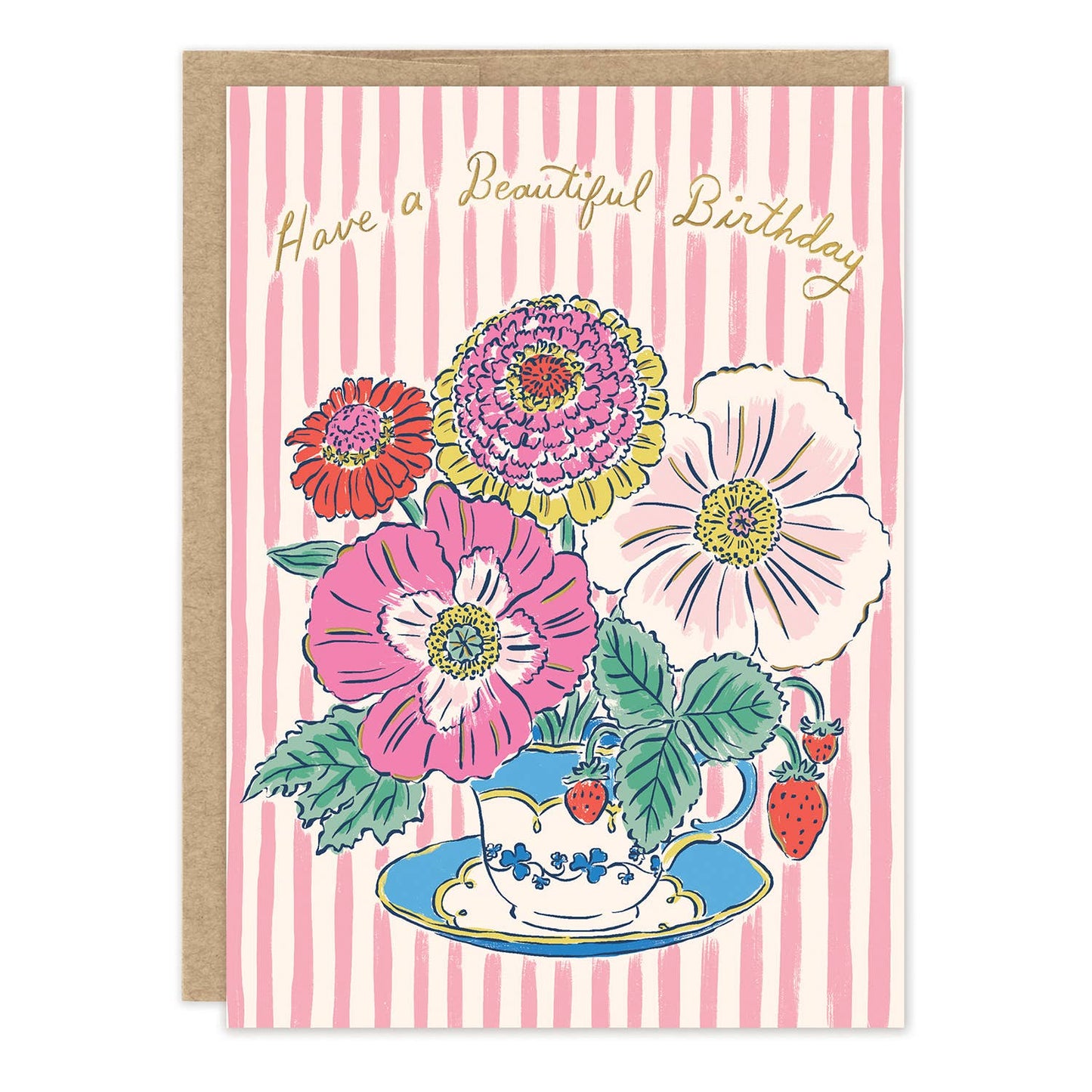 Teacup Beautiful Birthday Card