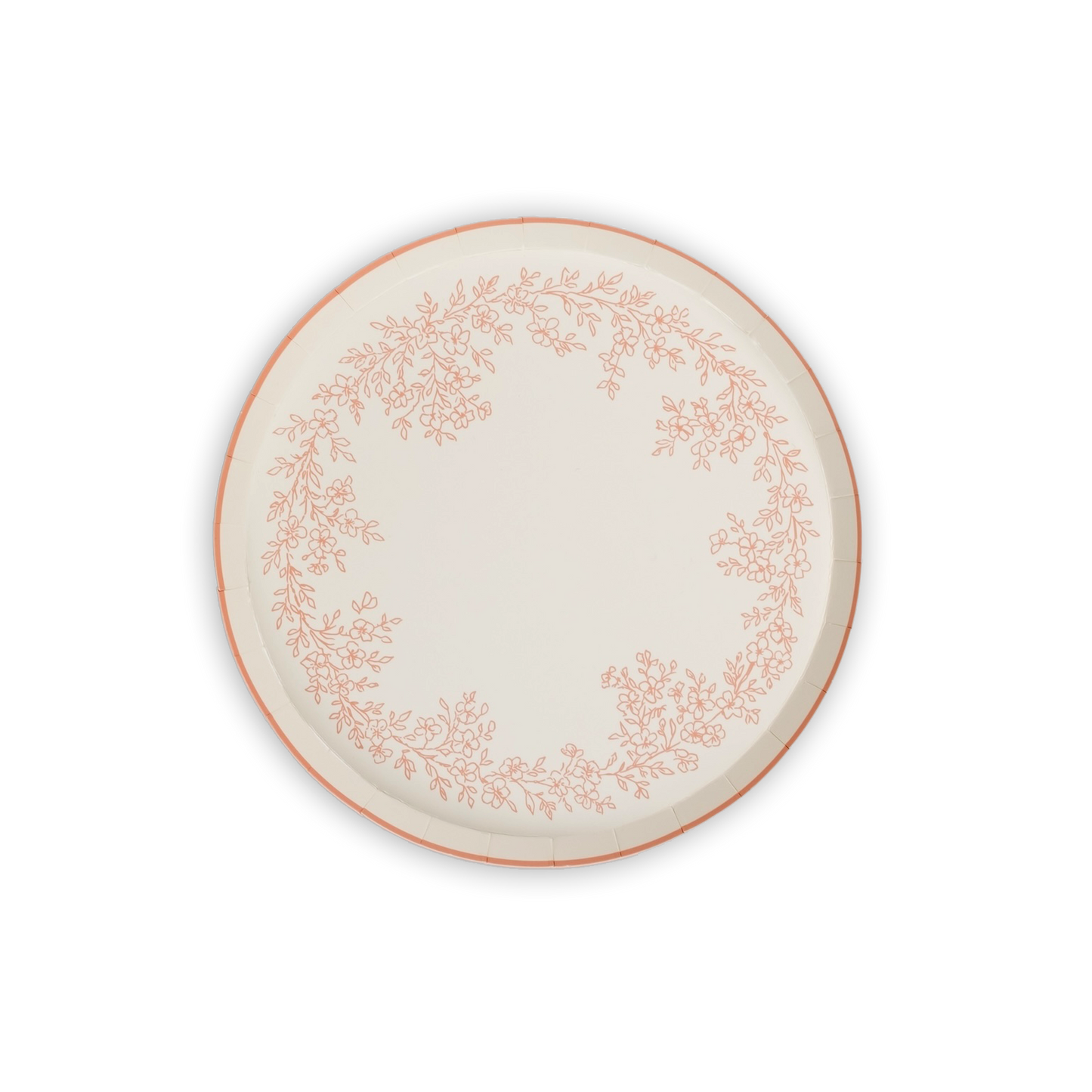 Floral Elegance Pink Dessert Plates