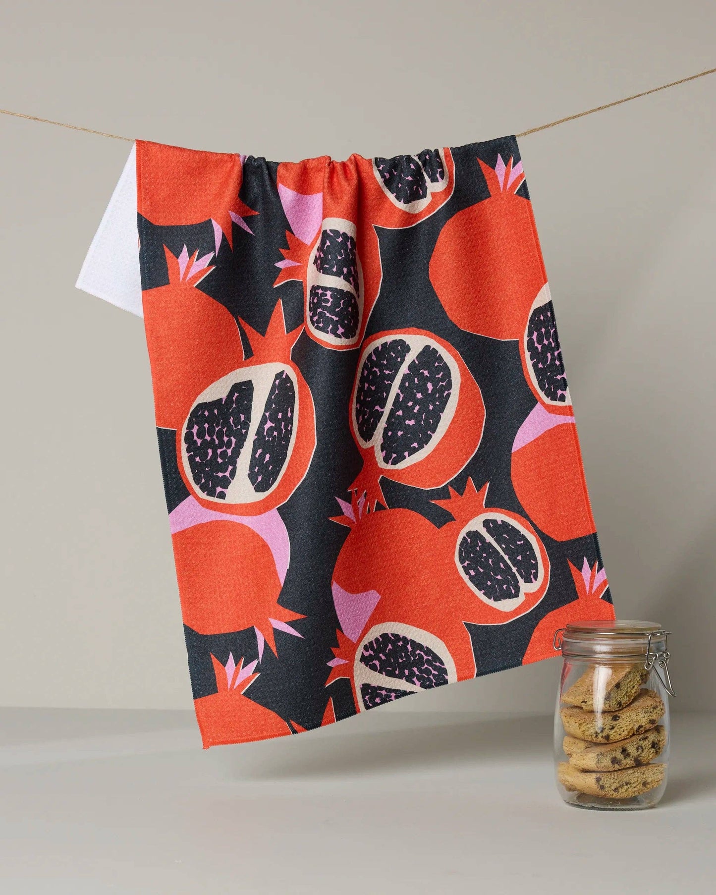 Geometry - Graphic Pomegranates Tea Towel