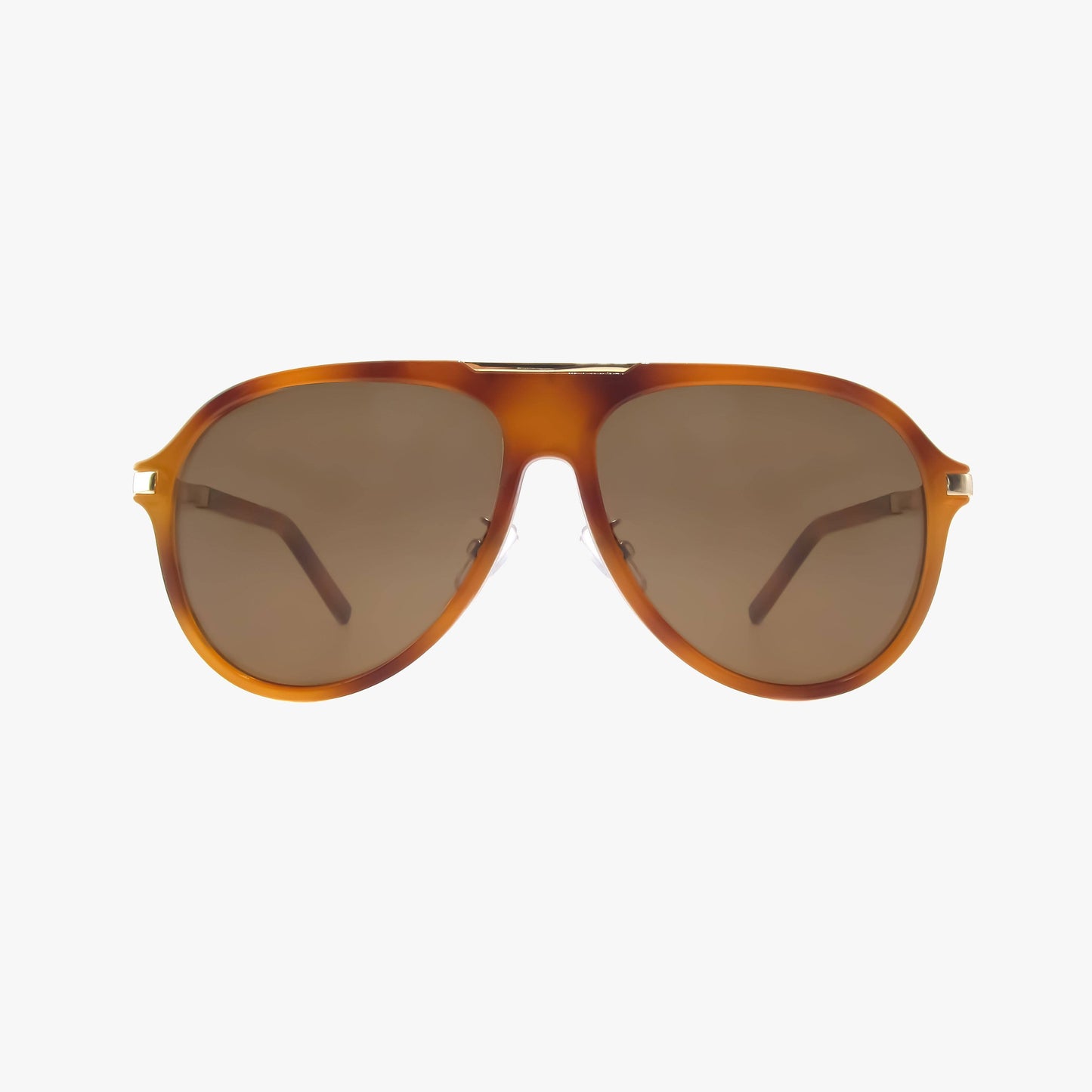 AURA HONEY TORTOISE Polarized Fashion Aviator Sunglasses