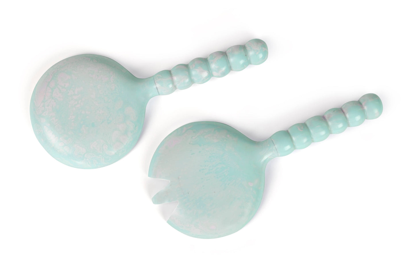 Blue Resin Salad Server