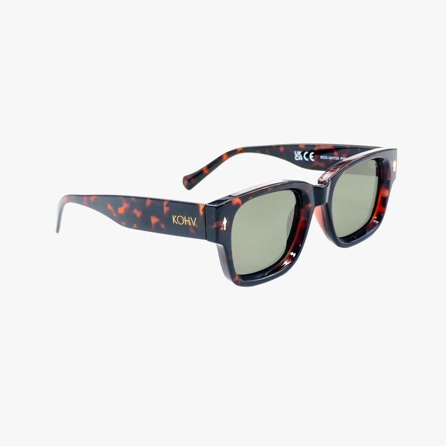 MOD ESPRESSO Polarized Square Designer Fashion Sunglasses