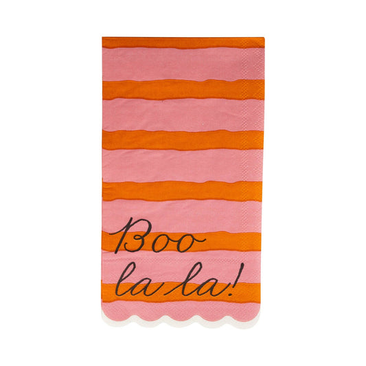 Boo La La Dinner Napkin (Pink & Orange)