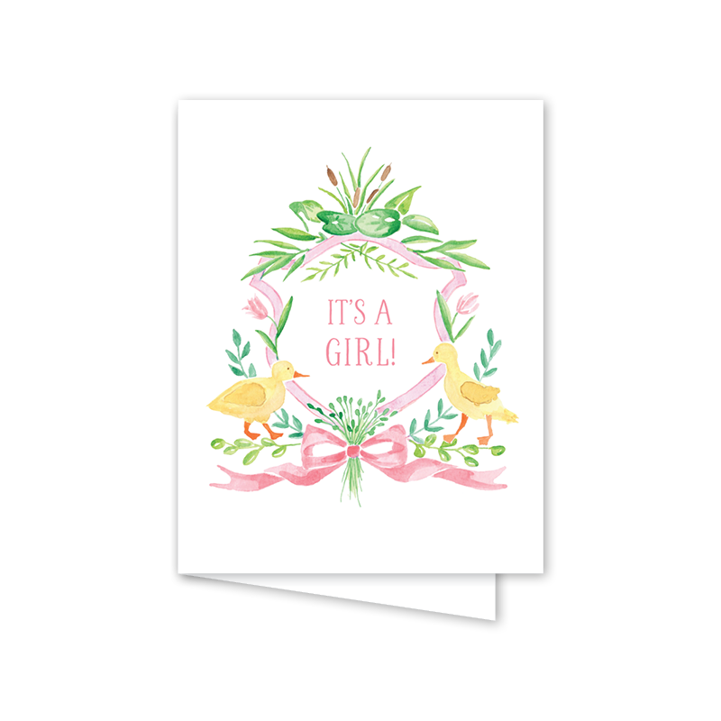 Little Duckling Pink Card