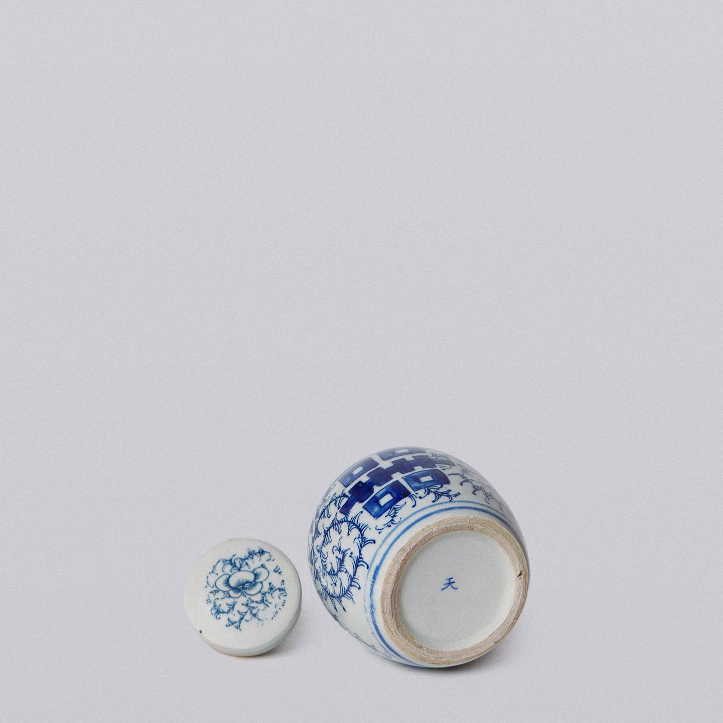 Porcelain Mini Double Happiness Round Jar