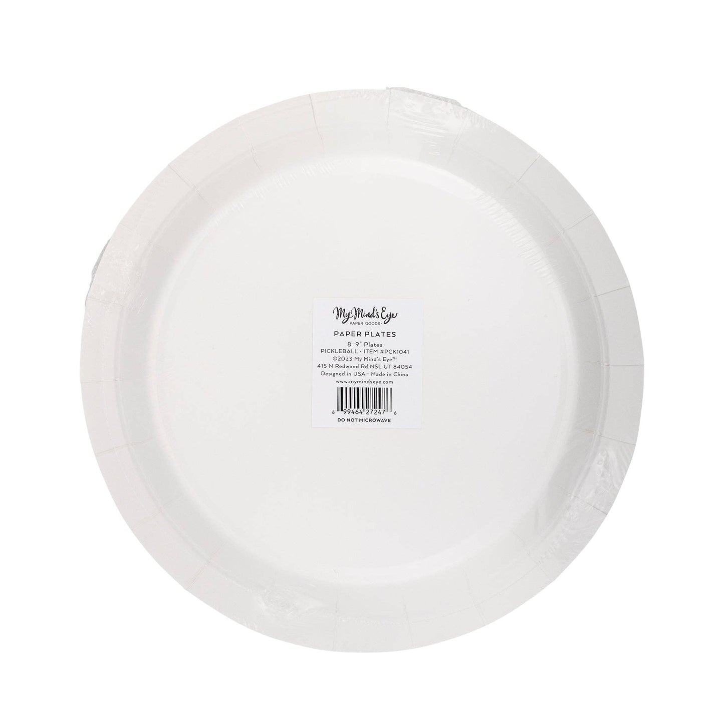 Pickleball Paper Plate