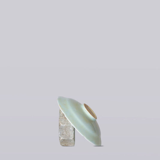 Celadon Porcelain Small Peony Dish