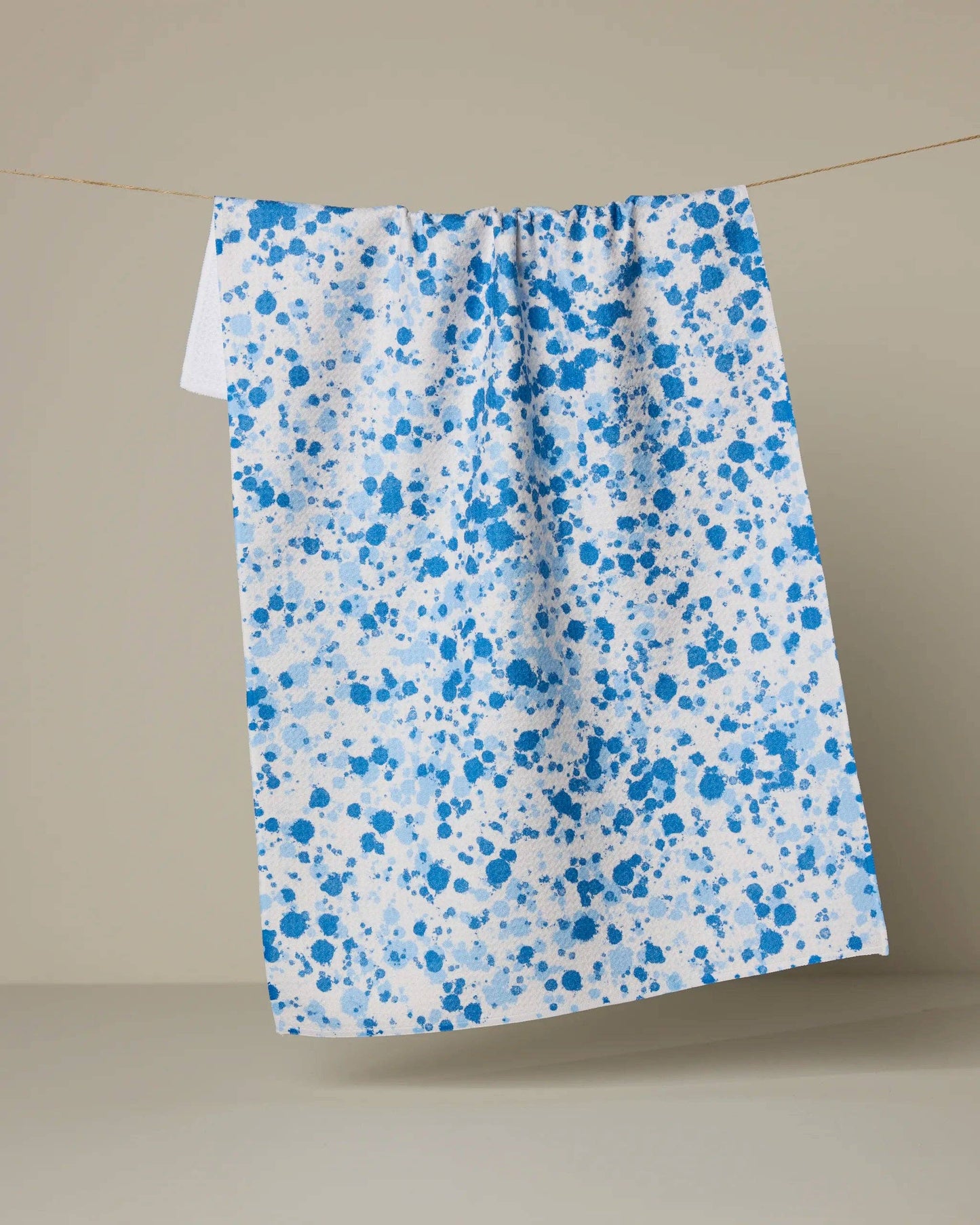 Geometry - Indigo Splash Tea Towel