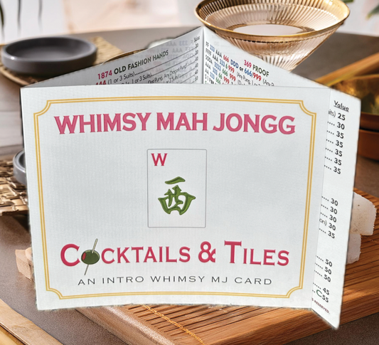 Cocktails & Tiles Mahjong Card