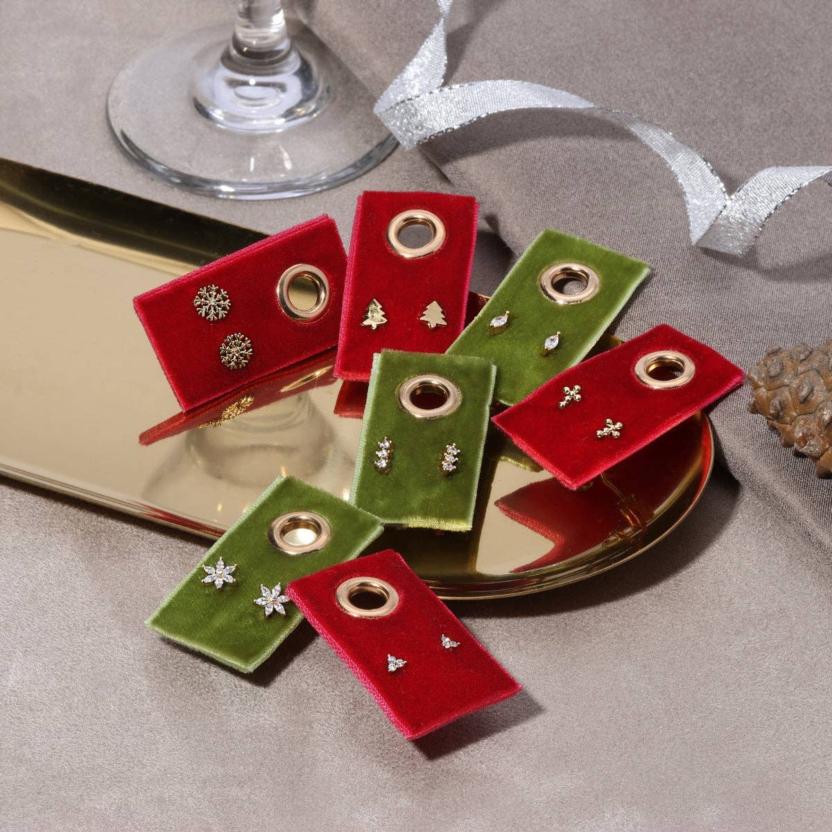 Petite Dot Cross Stud Earrings