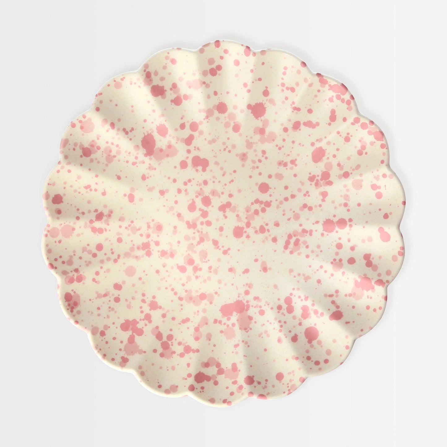Large Speckled Reusable Bamboo Plates
