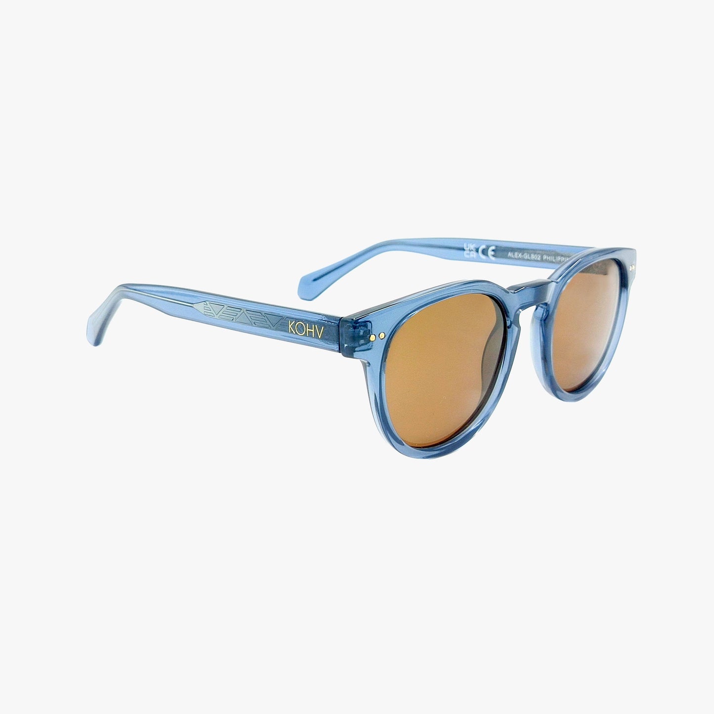 Denim Polarized Round Fashion Sunglasses