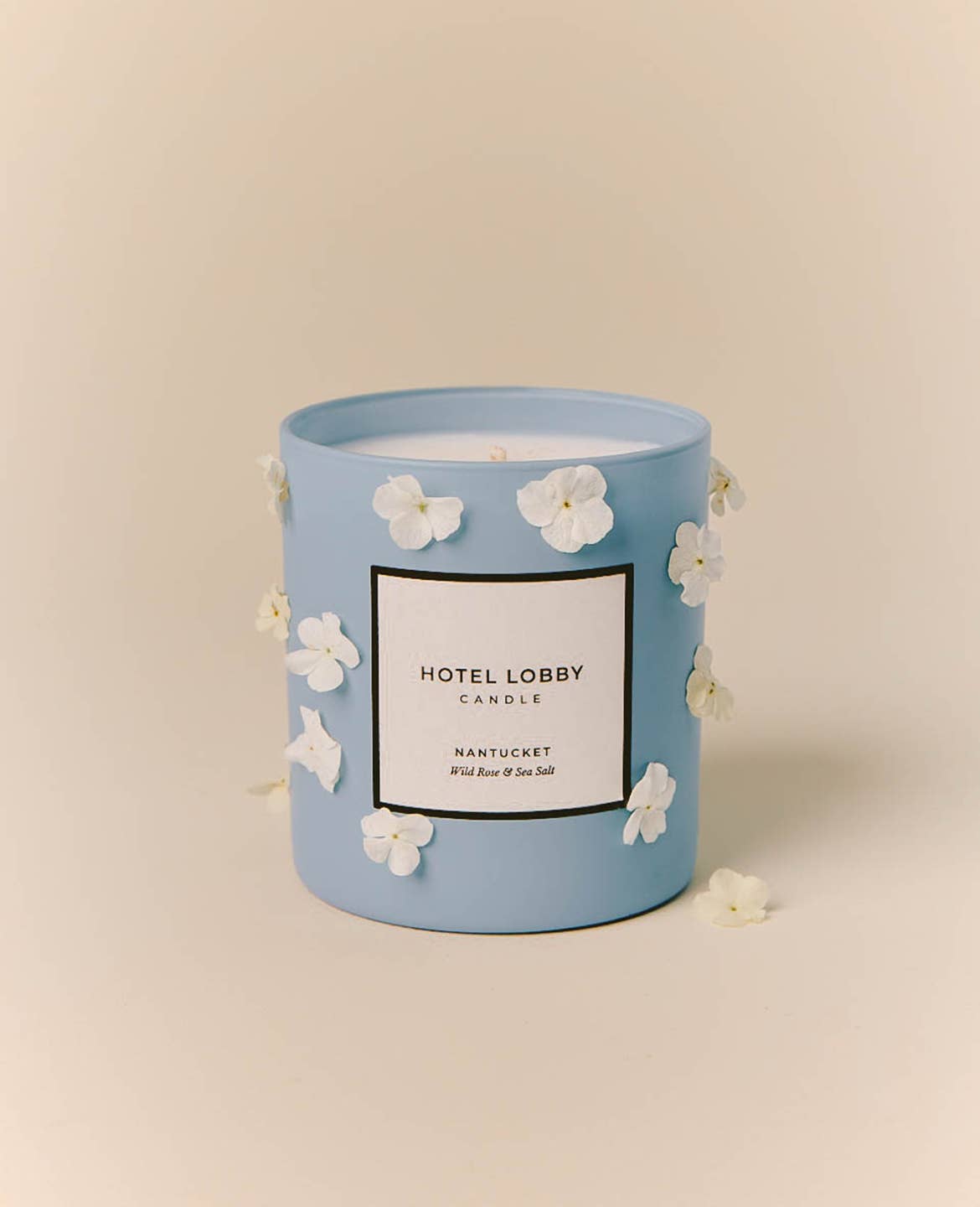 Hotel Lobby Candle - Nantucket Wild Rose & Sea  - Luxury Soy Candle - 9.75 oz